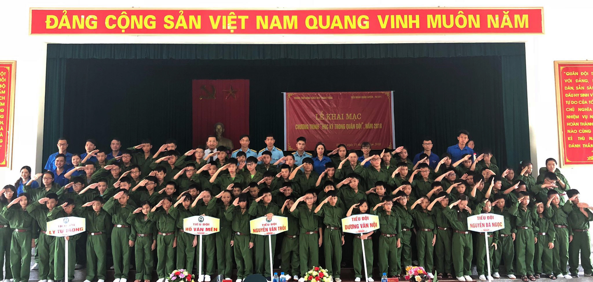 87 chiến sỹ nhí tham gia chương trình Học kỳ trong quân đội năm 2018